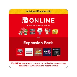 Nintendo Switch Online 12 Month Individual Membership + Expansion Pack eGift Card [Digital]